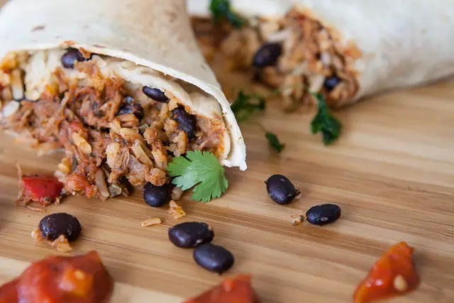 BEAN AND RICE BURRITOS