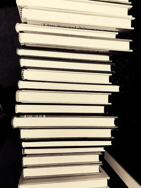 BOOKS STACKED