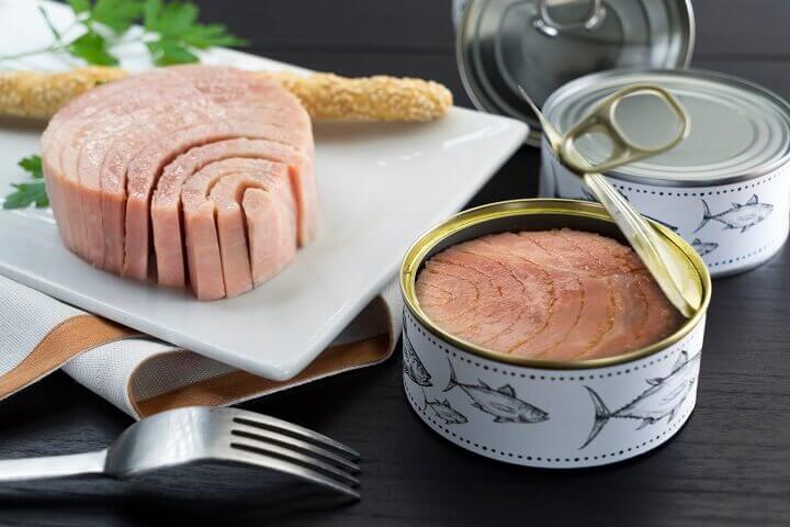 Canned Tuna on Plate