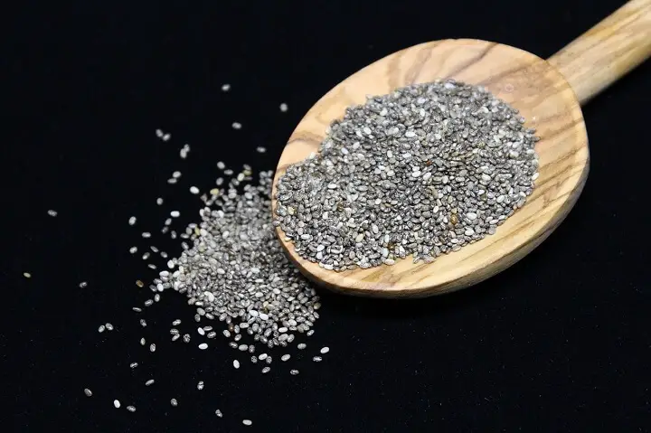 Chia Seeds in Spoon
