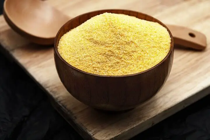 Cornmeal in a Bowl