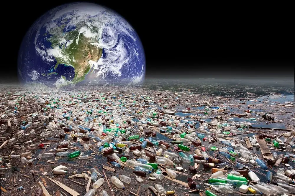 Earth Sinking in Plastic Pollution