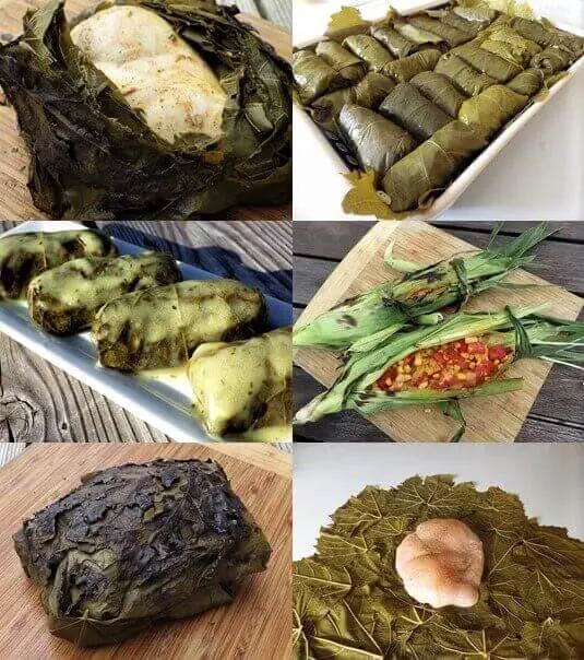 Food Cooked in Leaves