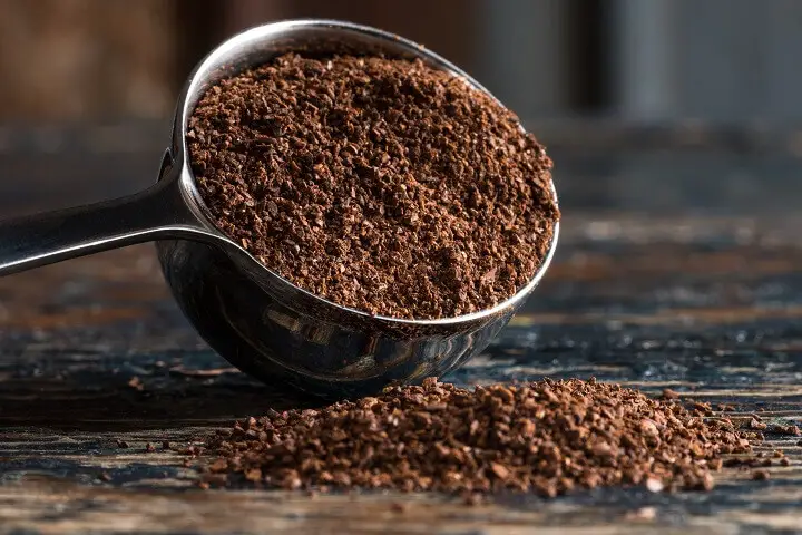 Ground Coffee in Scoop
