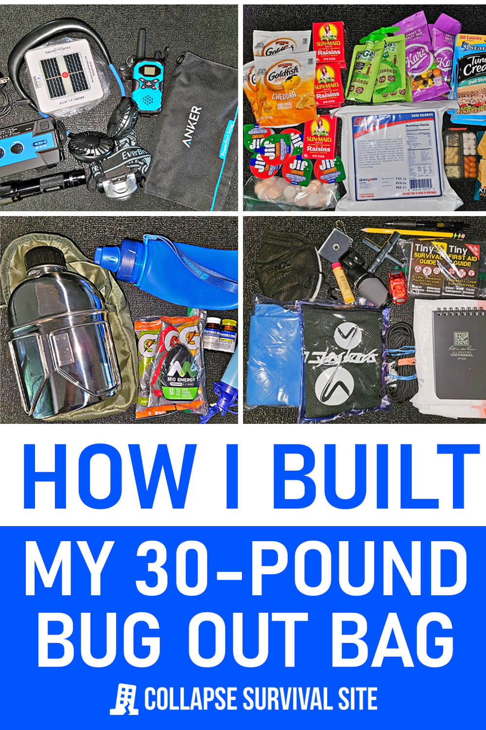 How I Built My 30-Pound Bug Out Bag - Collapse Survival Site