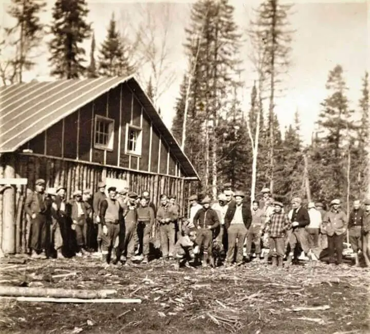 Old Photo of Community Outside