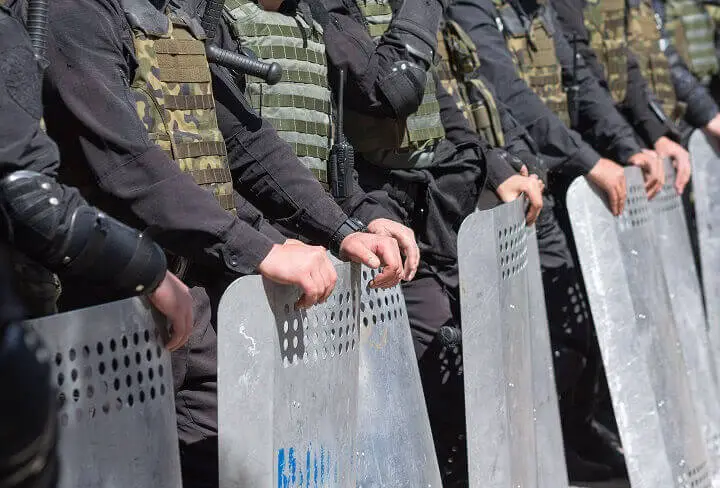 Riot Police During Martial Law