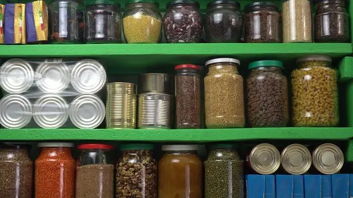 Shelves of Food