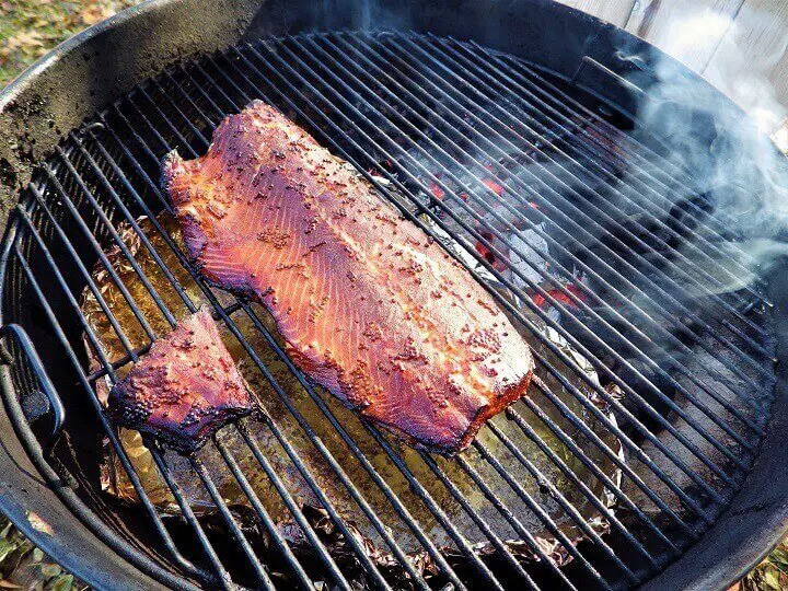 Smoker Grill With Meat