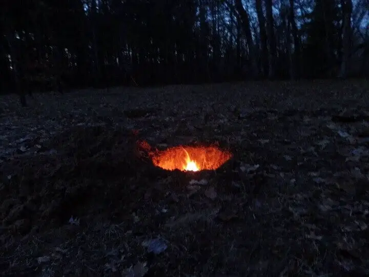 Stealth Fire Pit At Night