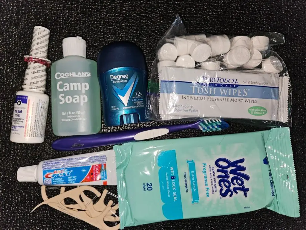 Toiletries for Bug Out Bag