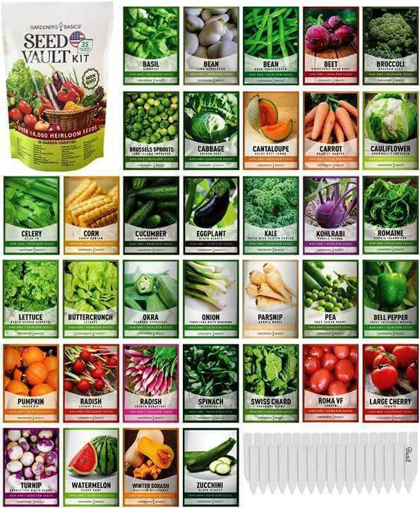 Vegetable Seed Packets