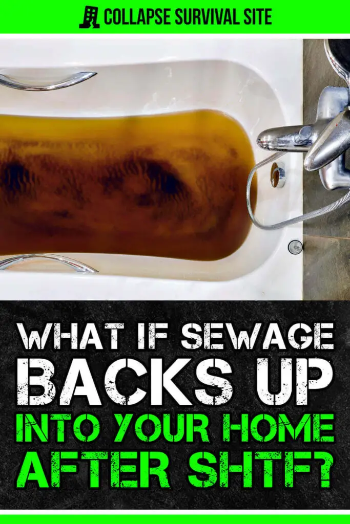 What If Sewage Backs Up Into Your Home After SHTF?